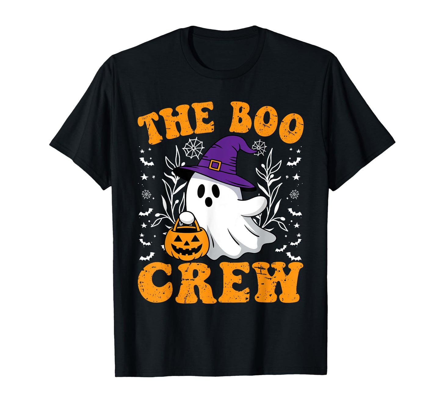 Halloween Ghost The Boo Crew Costume Matching Men Women Kids T-Shirt