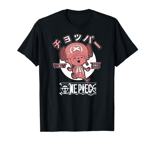One Piece Anime Chopper Cotton Candy Lover with Logo T-Shirt