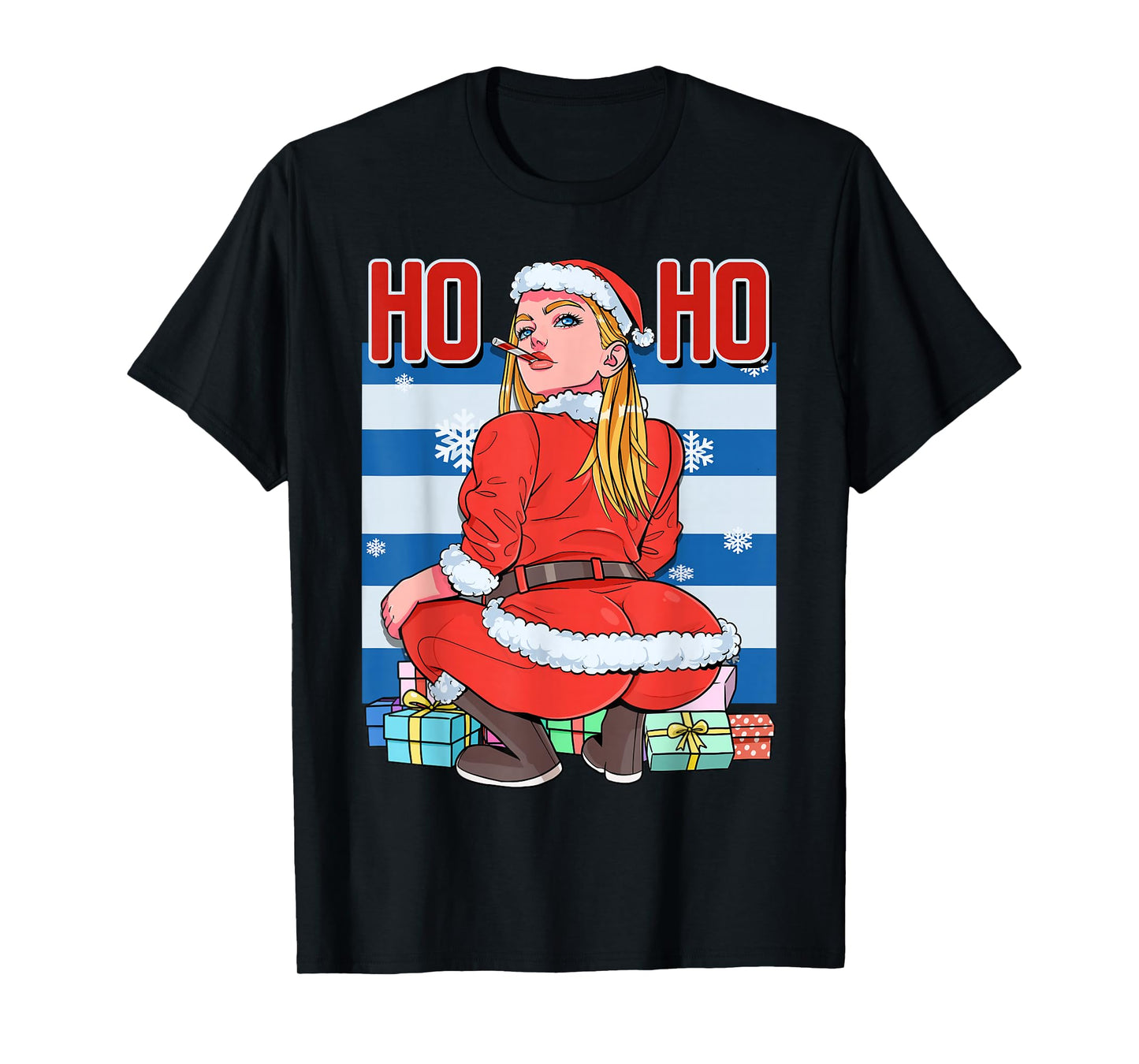 Christmas Mrs. Claus Matching Pajama Ho Ho Ho Santa Twerking T-Shirt