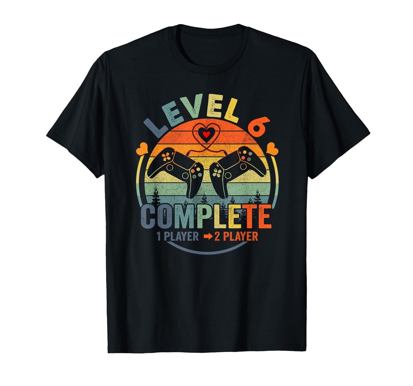 Gamer 6th Wedding Anniversary Level 6 Complete Anniversary T-Shirt