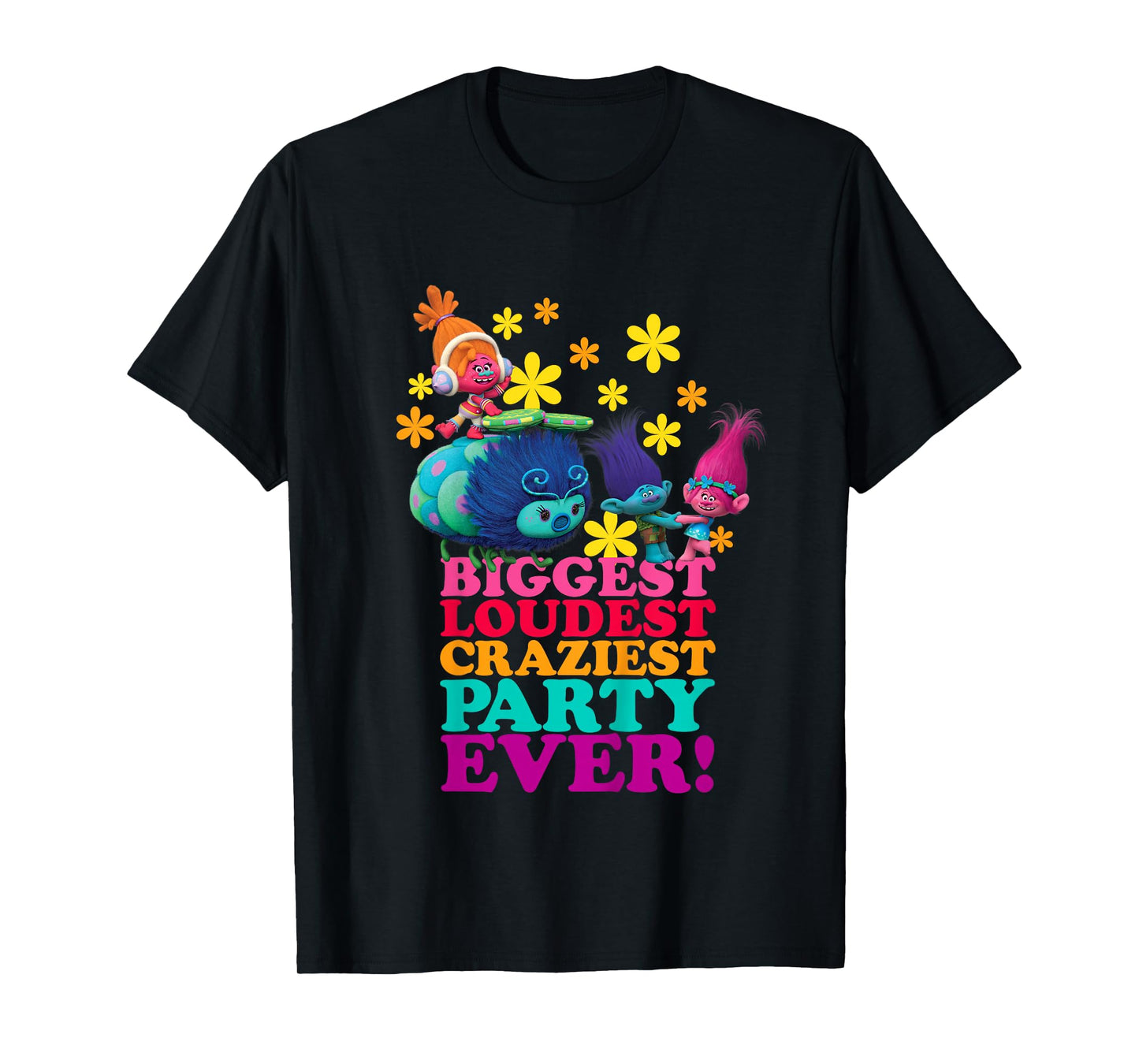 Kids Trolls Character Party T-Shirt