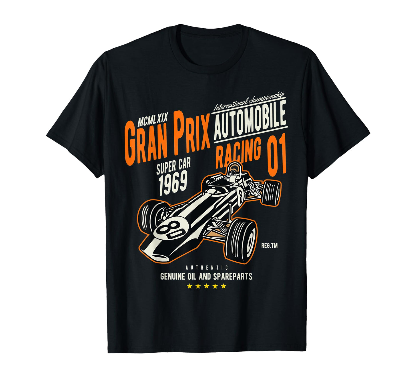 Vintage Car Racing Shirt Gran Prix 60s Auto Lovers Gift T-Shirt