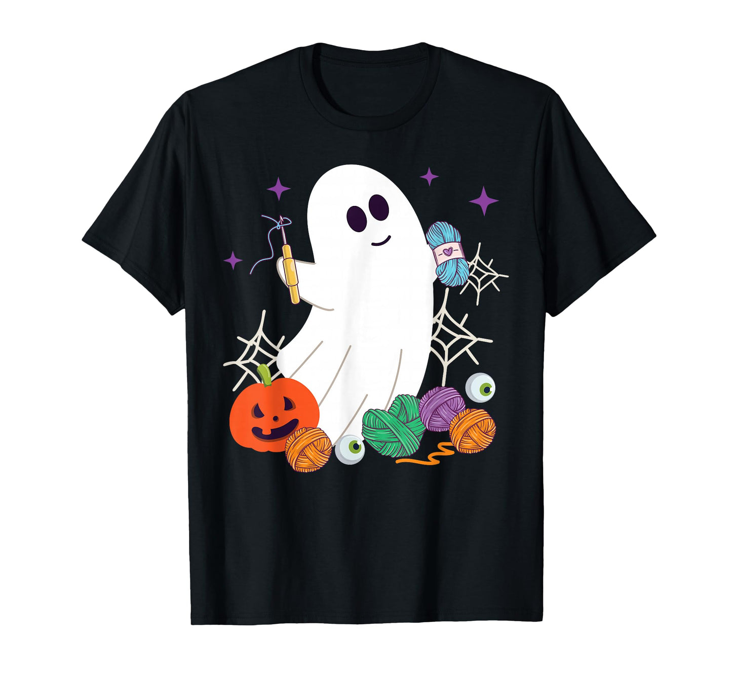 Crocheting Halloween Ghost T-Shirt