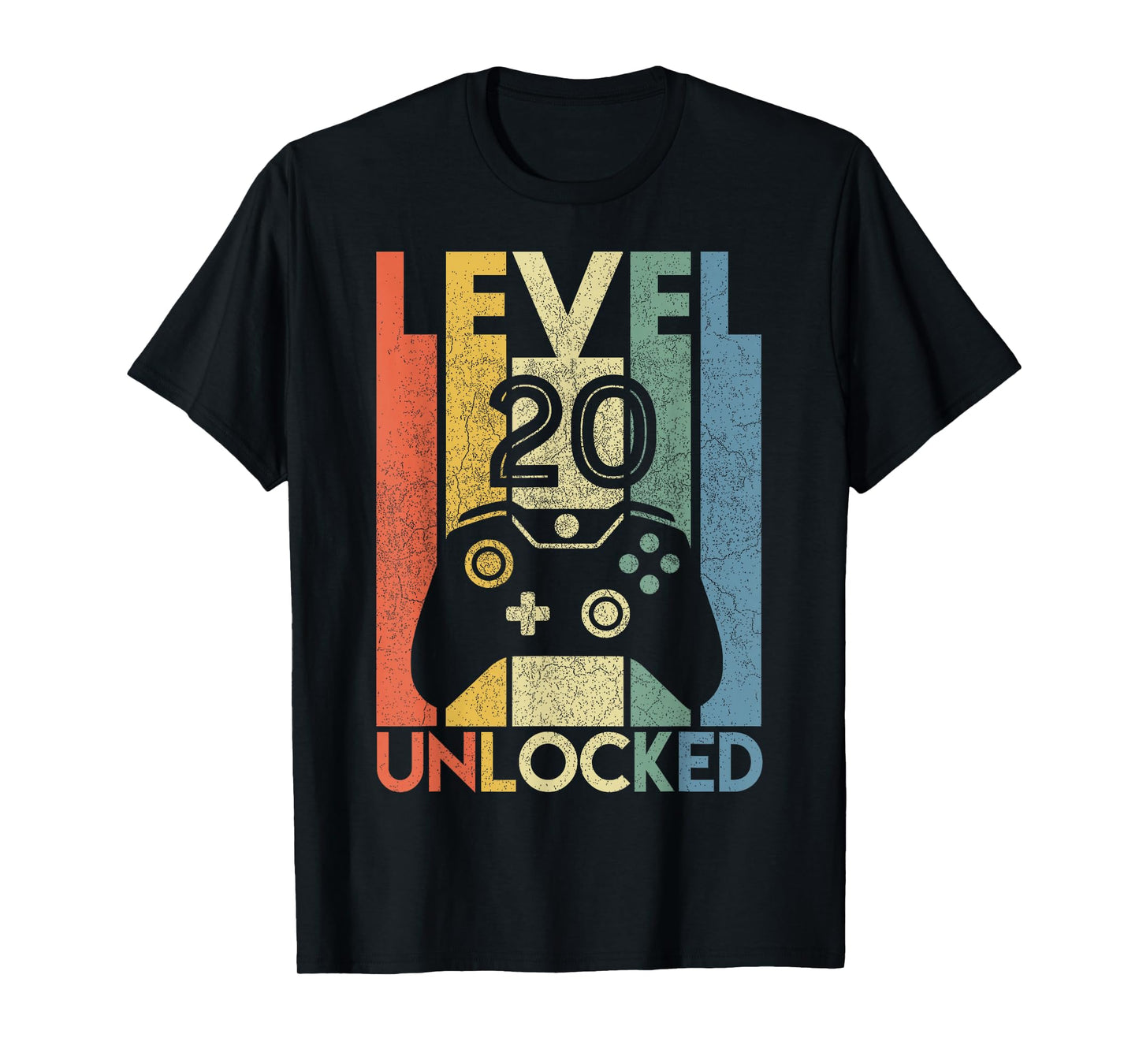Level 20 Unlocked Shirt Funny Video Gamer 20th Birthday Gift T-Shirt