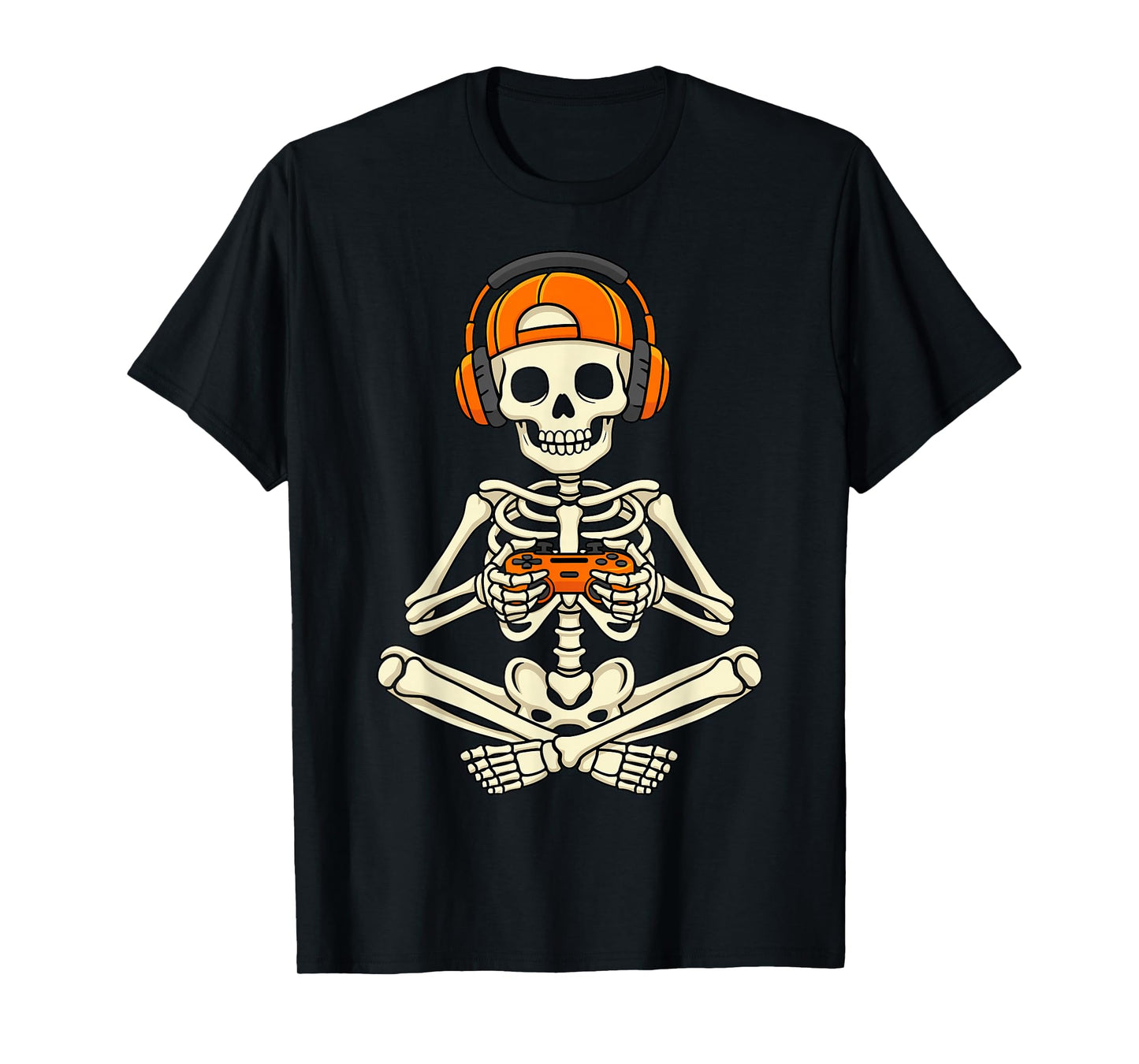 Gamer Skeleton Halloween T-Shirt