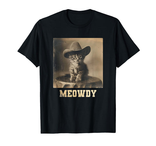 Meowdy Texas Cat Meme T-Shirt