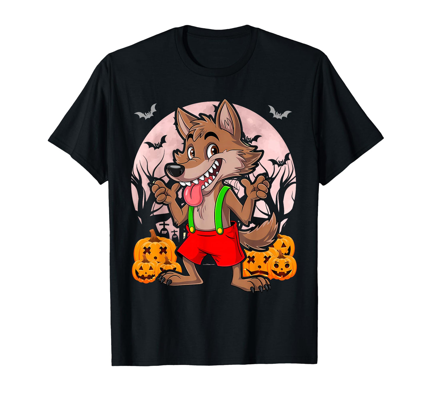 Three Pigs Lazy Halloween Costume - Bad Wolf T-Shirt
