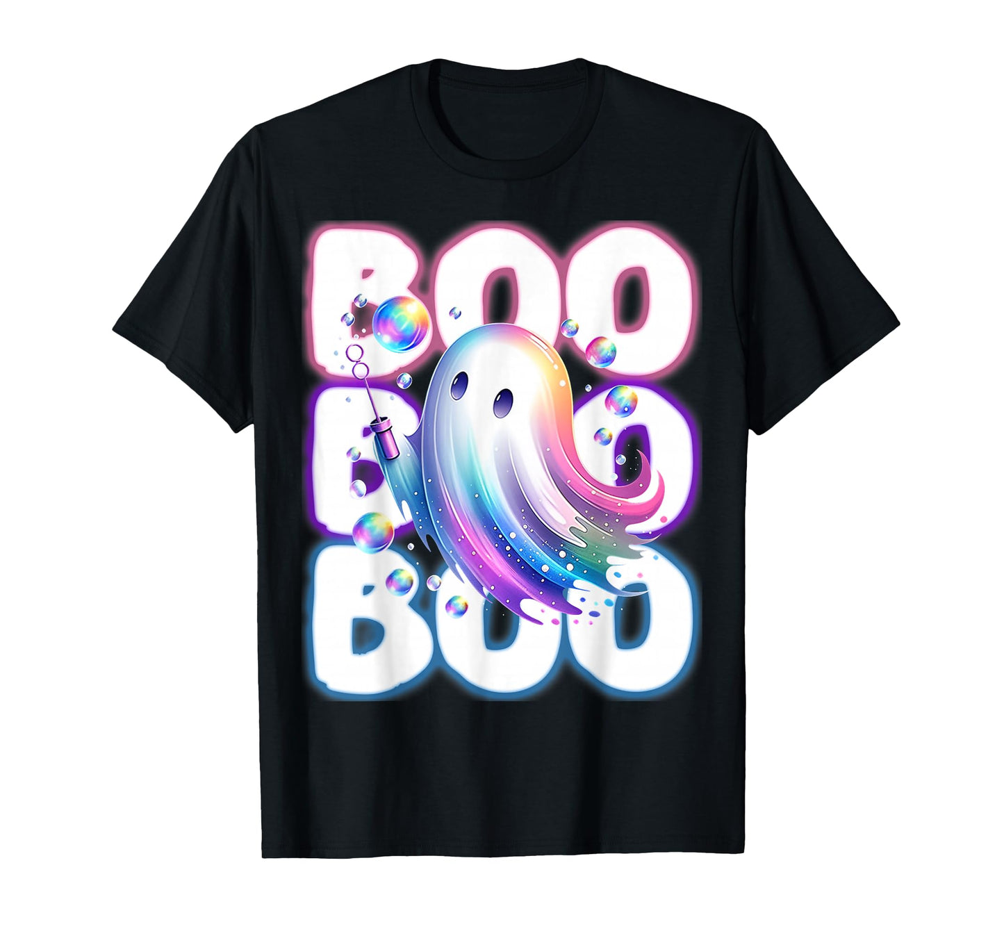 Boo Boo Boo Season Ghost Neon Coquette Halloween Boujee T-Shirt
