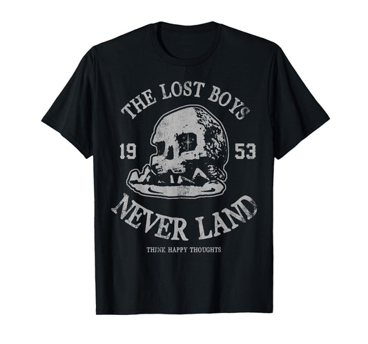 Disney Peter Pan The Lost Boys Think Happy Thoughts T-Shirt Small