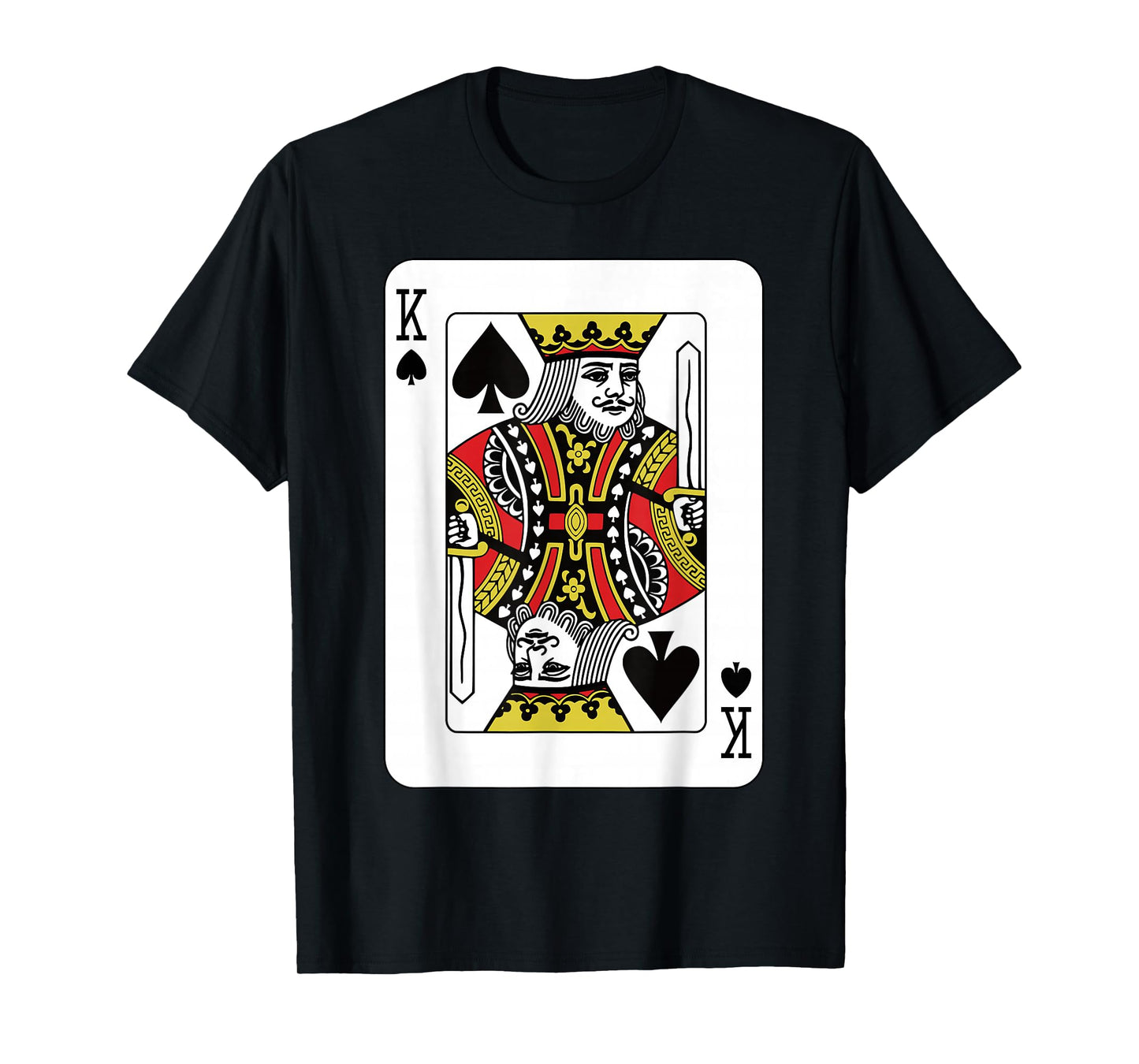 Spades King Playing Card Poker T-Shirt