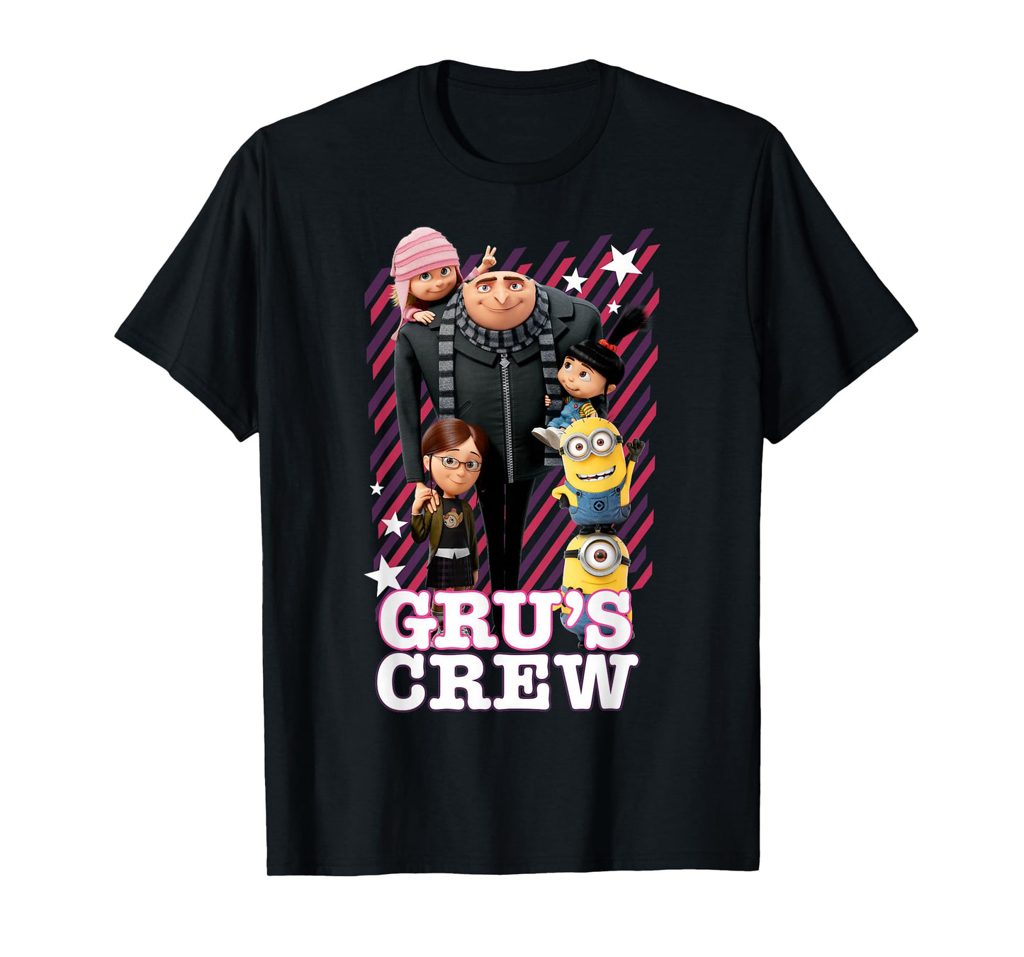 Despicable Me Minions Grus Whole Crew Graphic T-Shirt T-Shirt