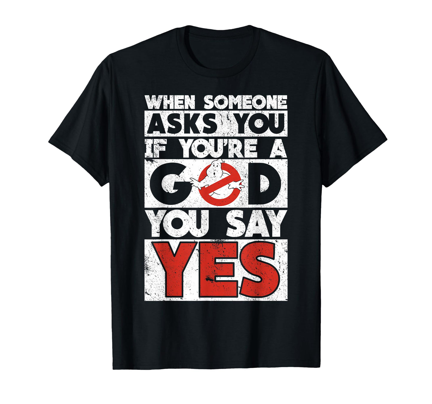 Ghostbusters Movie Quote Word Stack T-Shirt