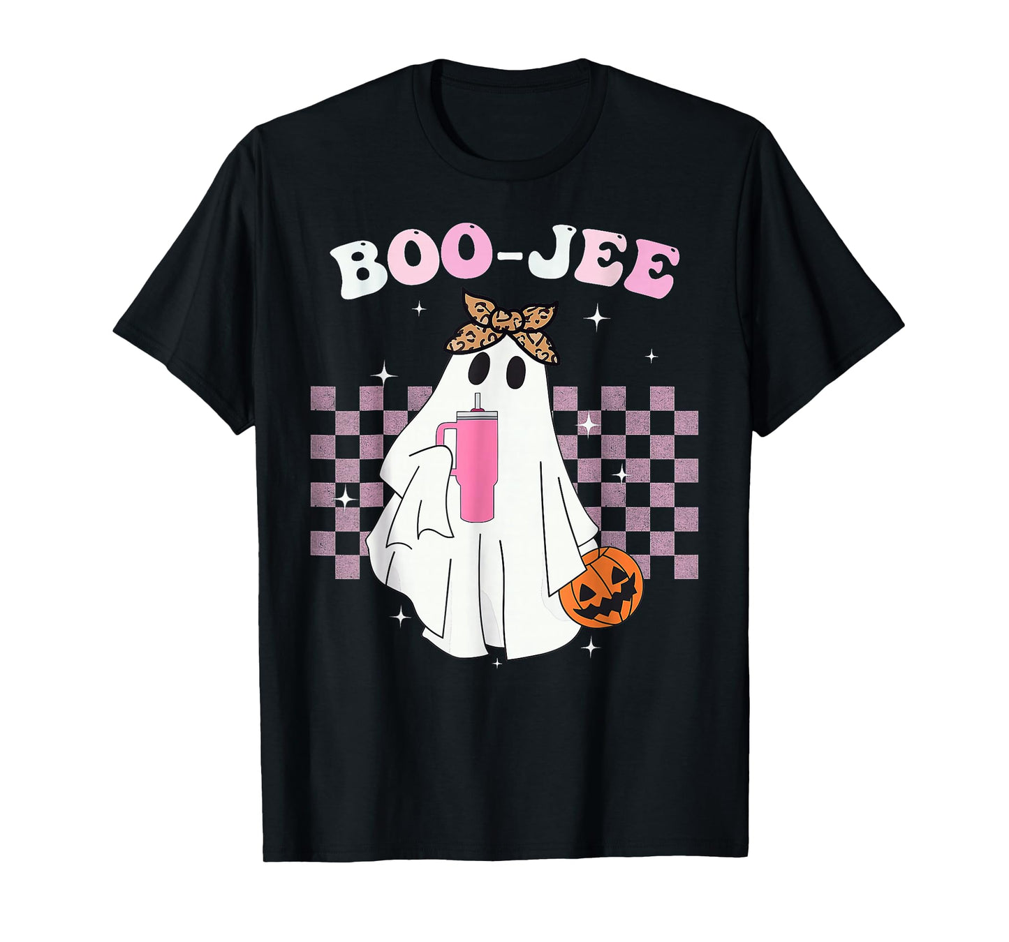 Ghost Halloween Boujee Boo-JEE T-Shirt