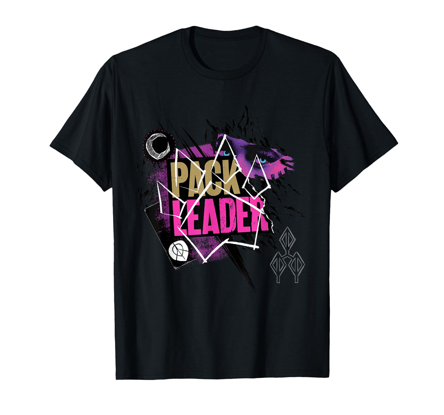 Disney Zombies 4 Willa Pack Leader Werewolf Paw Symbol T-Shirt