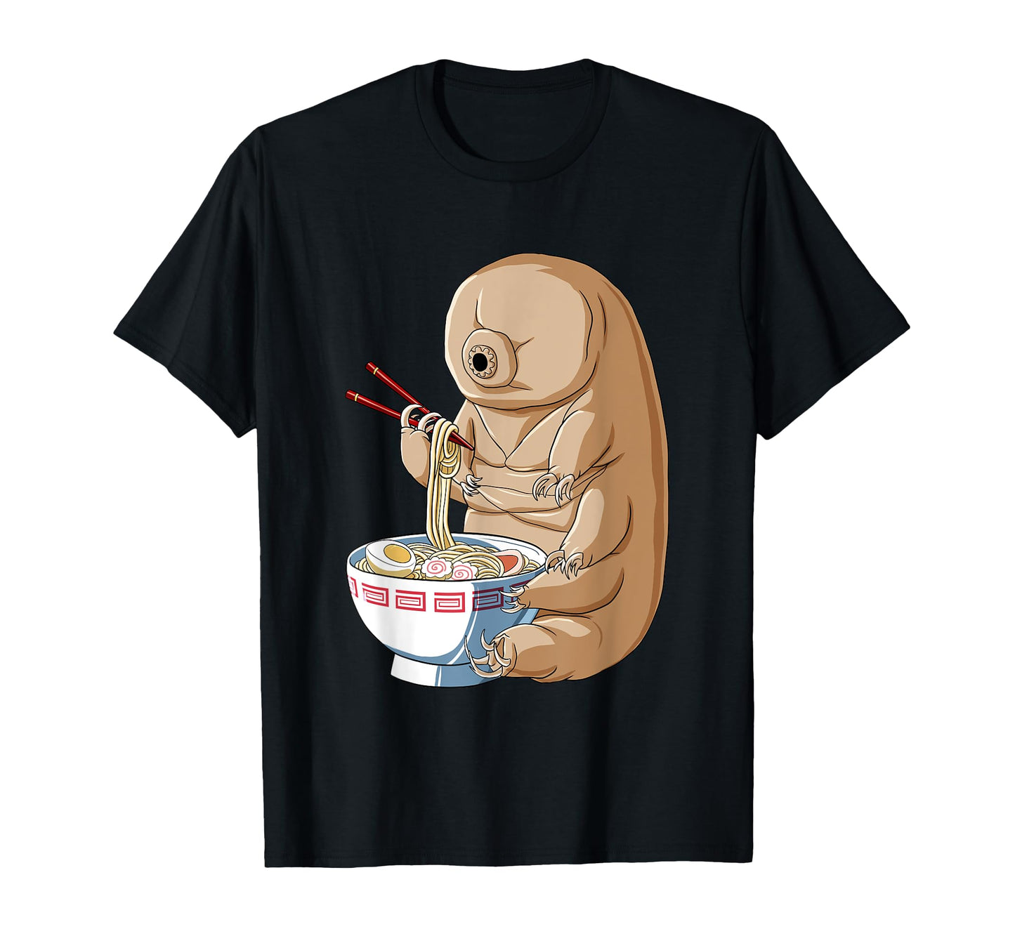 Funny Japanese Kawaii Ramen Noodles Water Bear Tardigrade T-Shirt