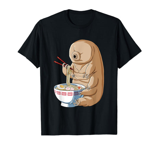 Funny Japanese Kawaii Ramen Noodles Water Bear Tardigrade T-Shirt