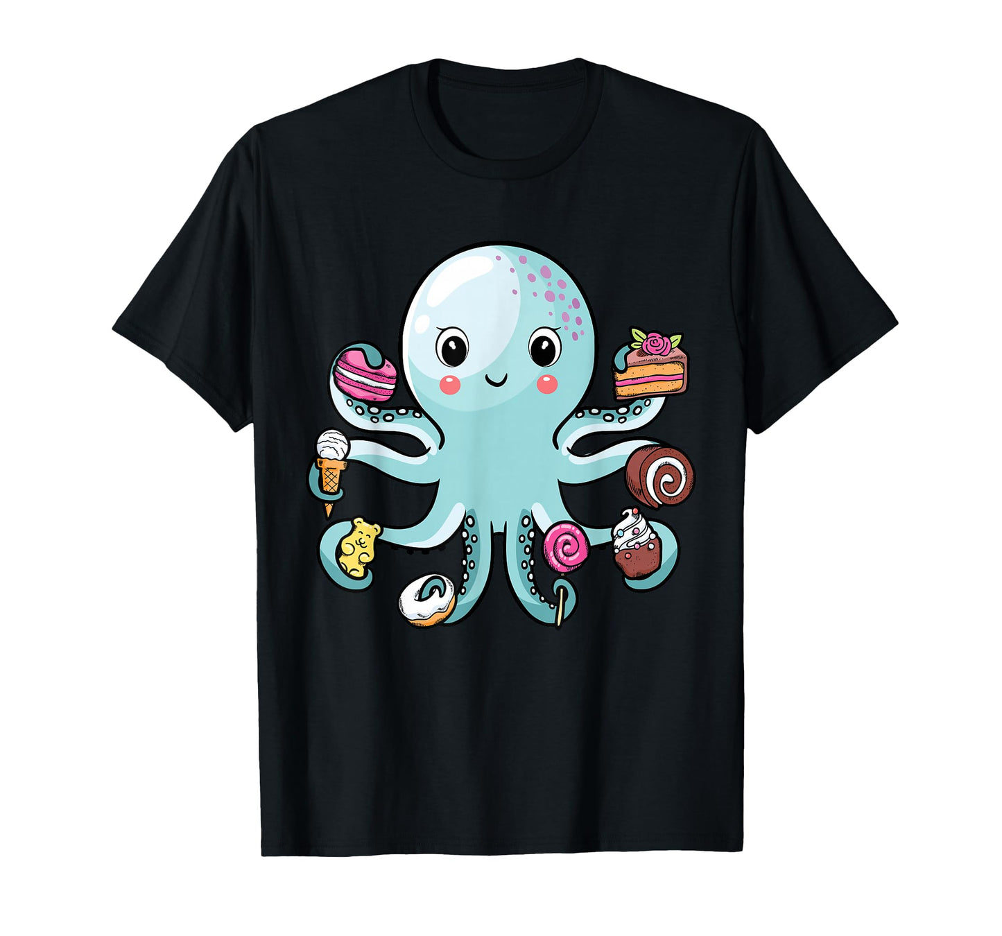 Octopus Octopus Cake Tentacles Marine Animals Children T-Shirt