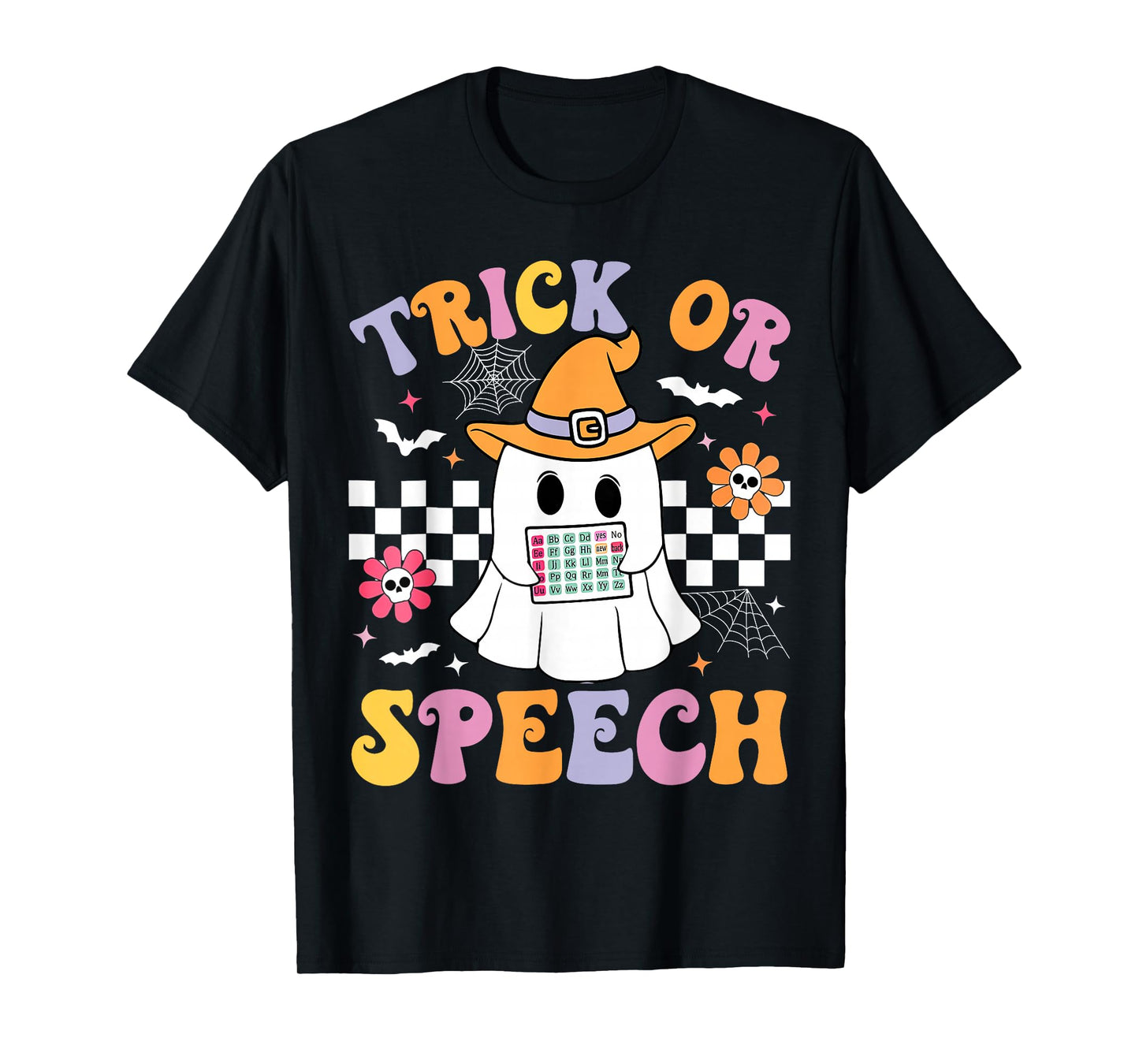 Trick Or Speech Halloween SLP Retro Speech Therapy Halloween T-Shirt