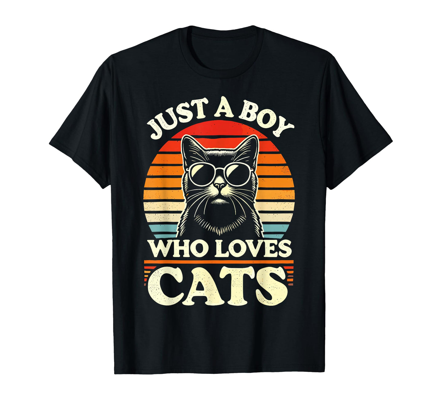 Cat Lover Just A Boy Who Loves Cats T-Shirt