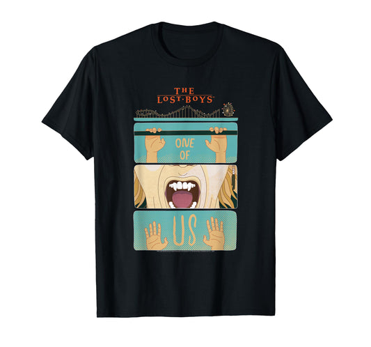 The Lost Boys One of Us Drop Illustration Horror Movie T-Shirt