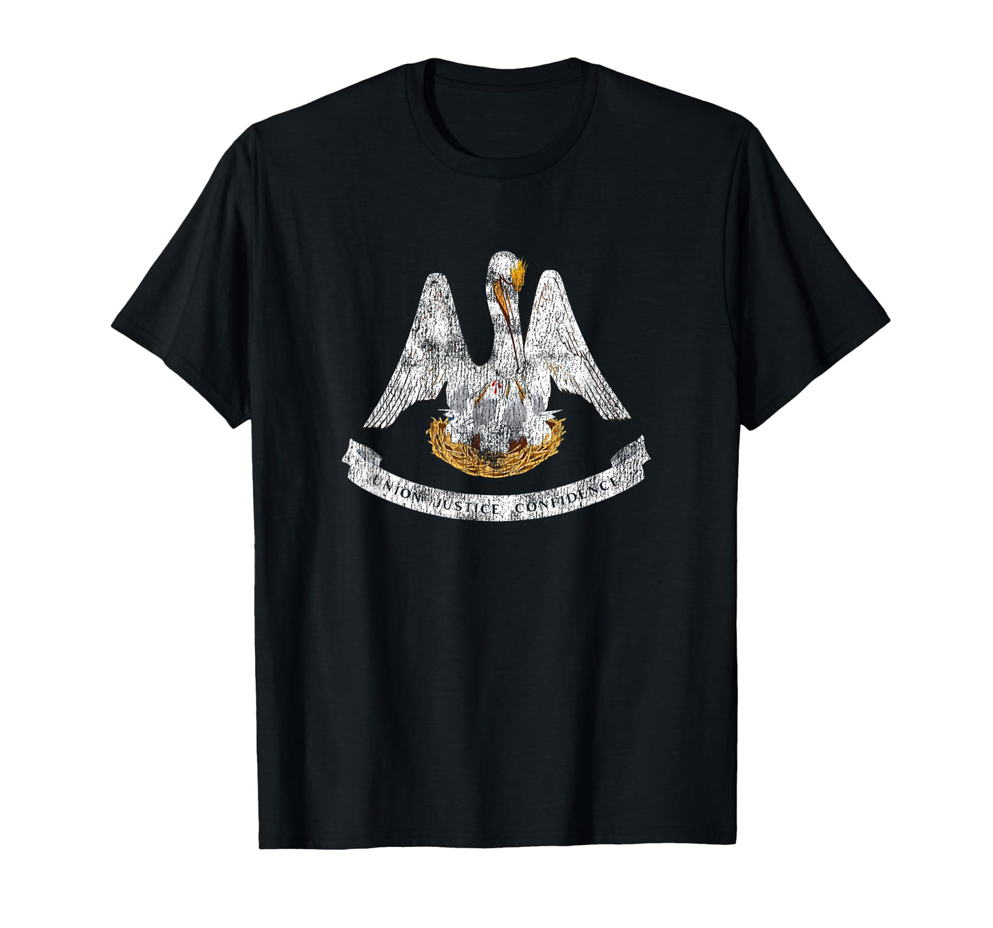 Retro Louisiana Flag Souvenir T-Shirt