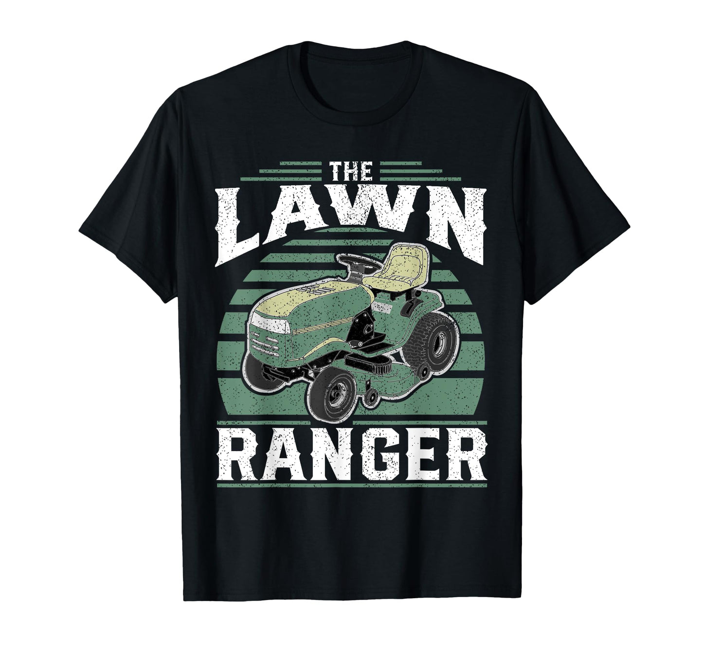 The Lawn Ranger Funny Riding Mower Retro Mowing Gift For Dad T-Shirt