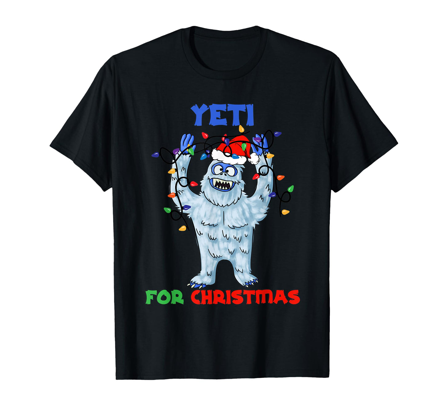 Abominable Snowman Yeti For Christmas Yeti Monster Holiday T-Shirt