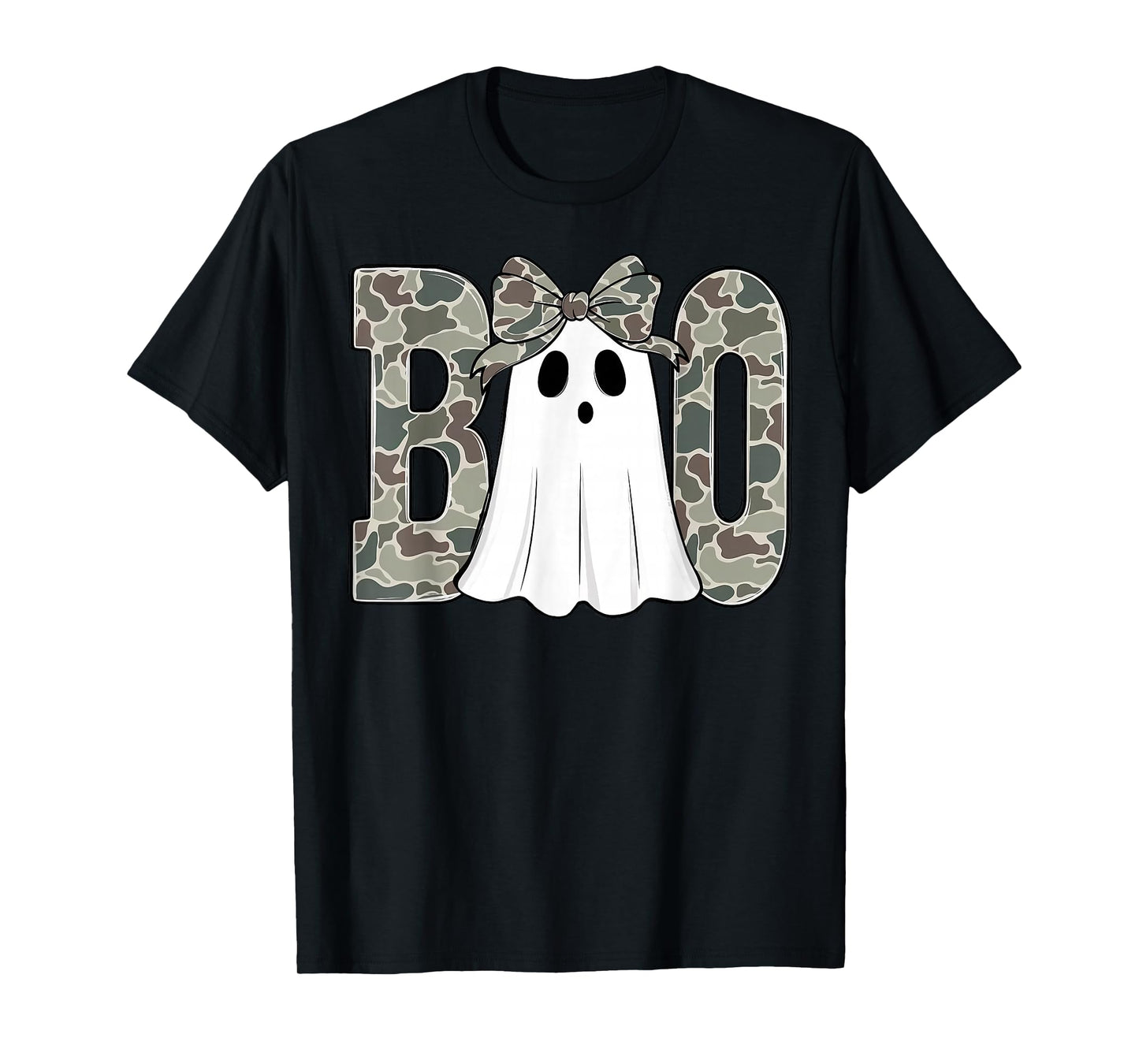 Camo Boo Ghost Camouflage Ghost Halloween Girl Toddlers Kids T-Shirt