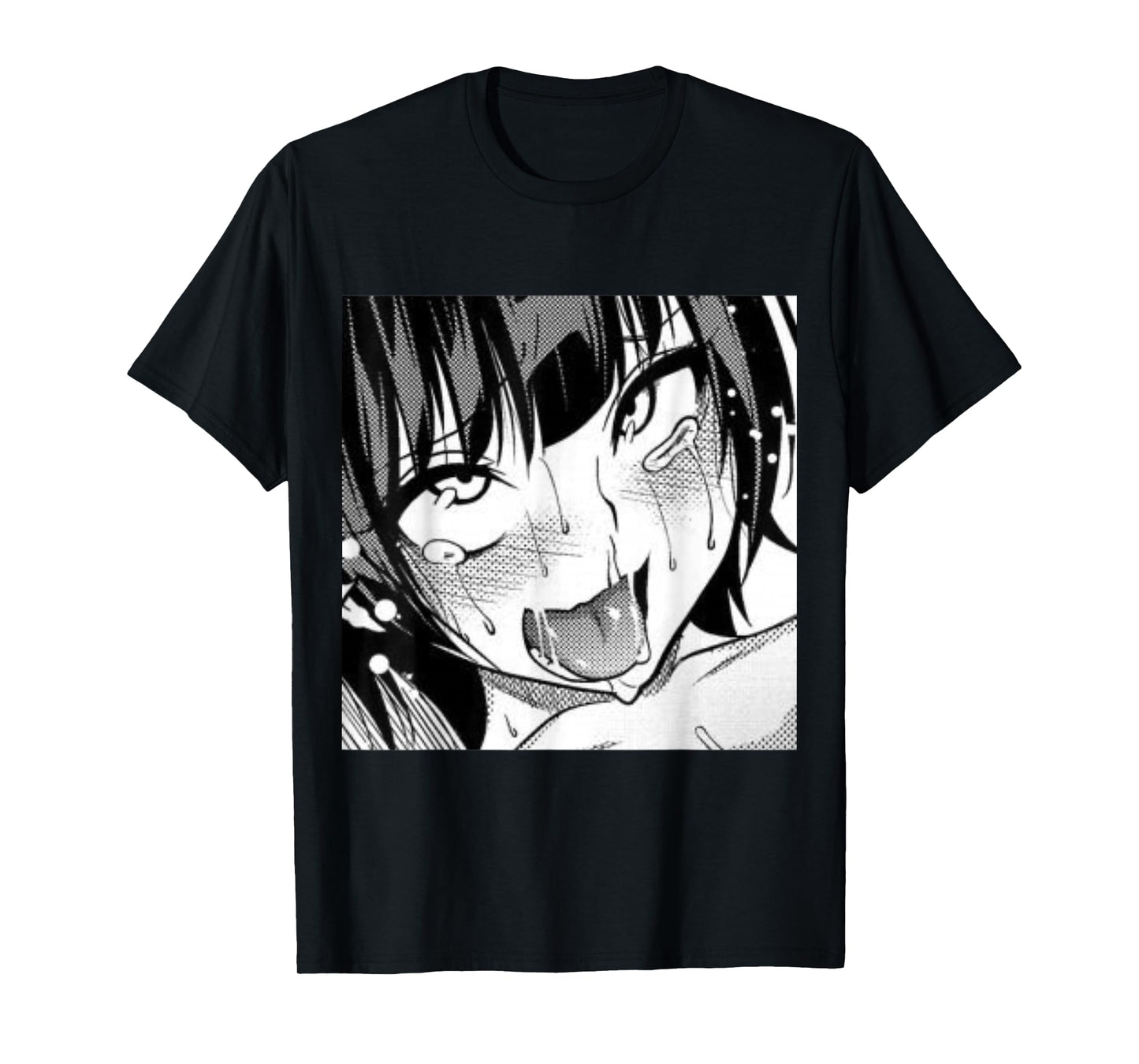 Ahegao Anime Girl with Tongue and Hands Out Weeb T-Shirt T-Shirt