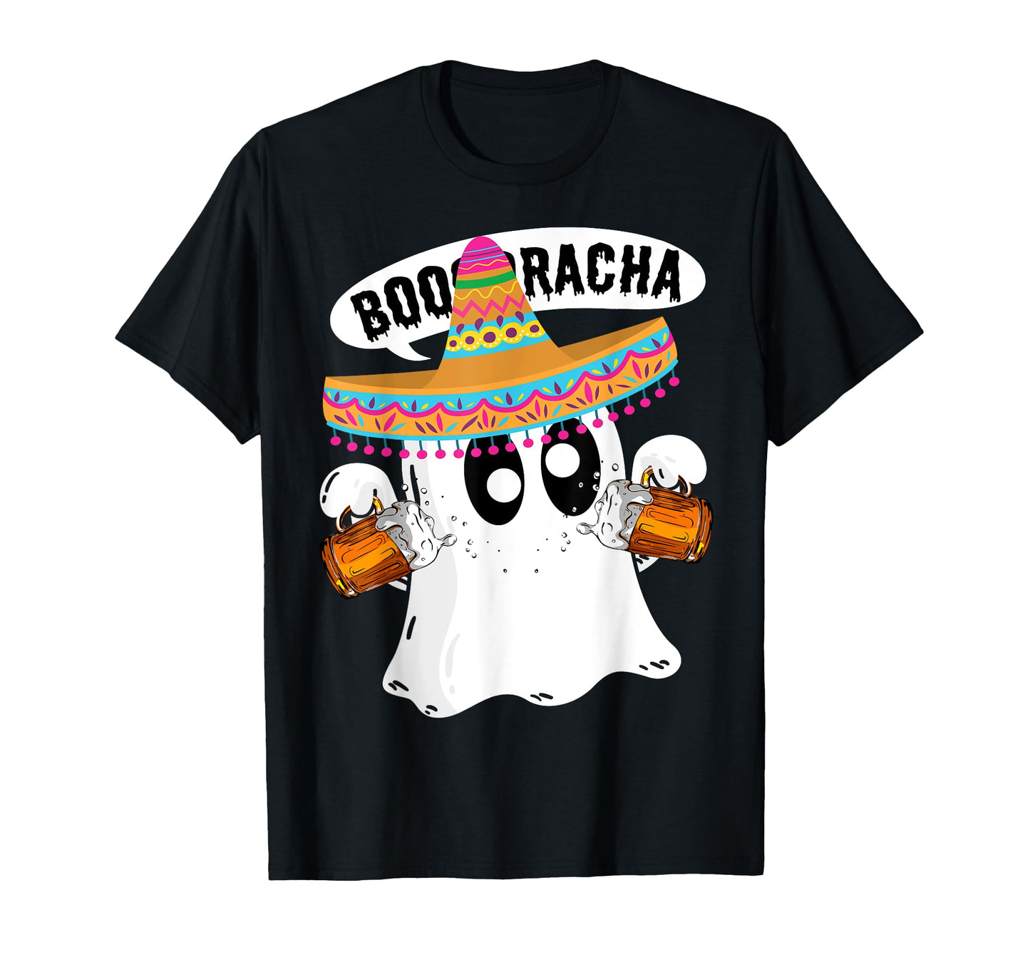 Boo-Racha Halloween Cute Ghost Boo Borracha Cinco De Mayo T-Shirt