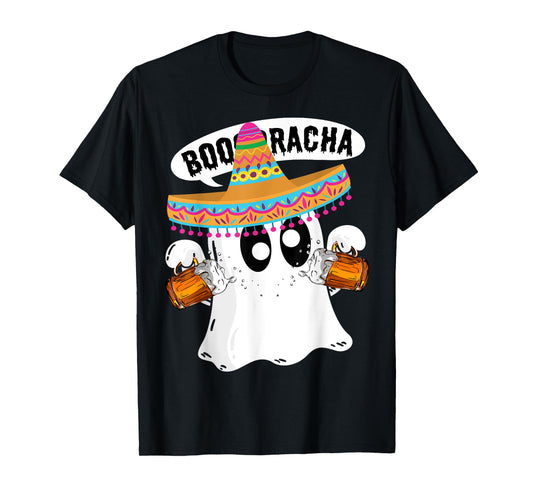 Boo-Racha Halloween Cute Ghost Boo Borracha Cinco De Mayo T-Shirt