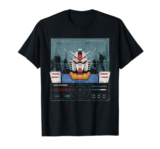 Mecha Tshirt Japanese Mecha Robot Head Anime Art Ukiyo-E T-Shirt