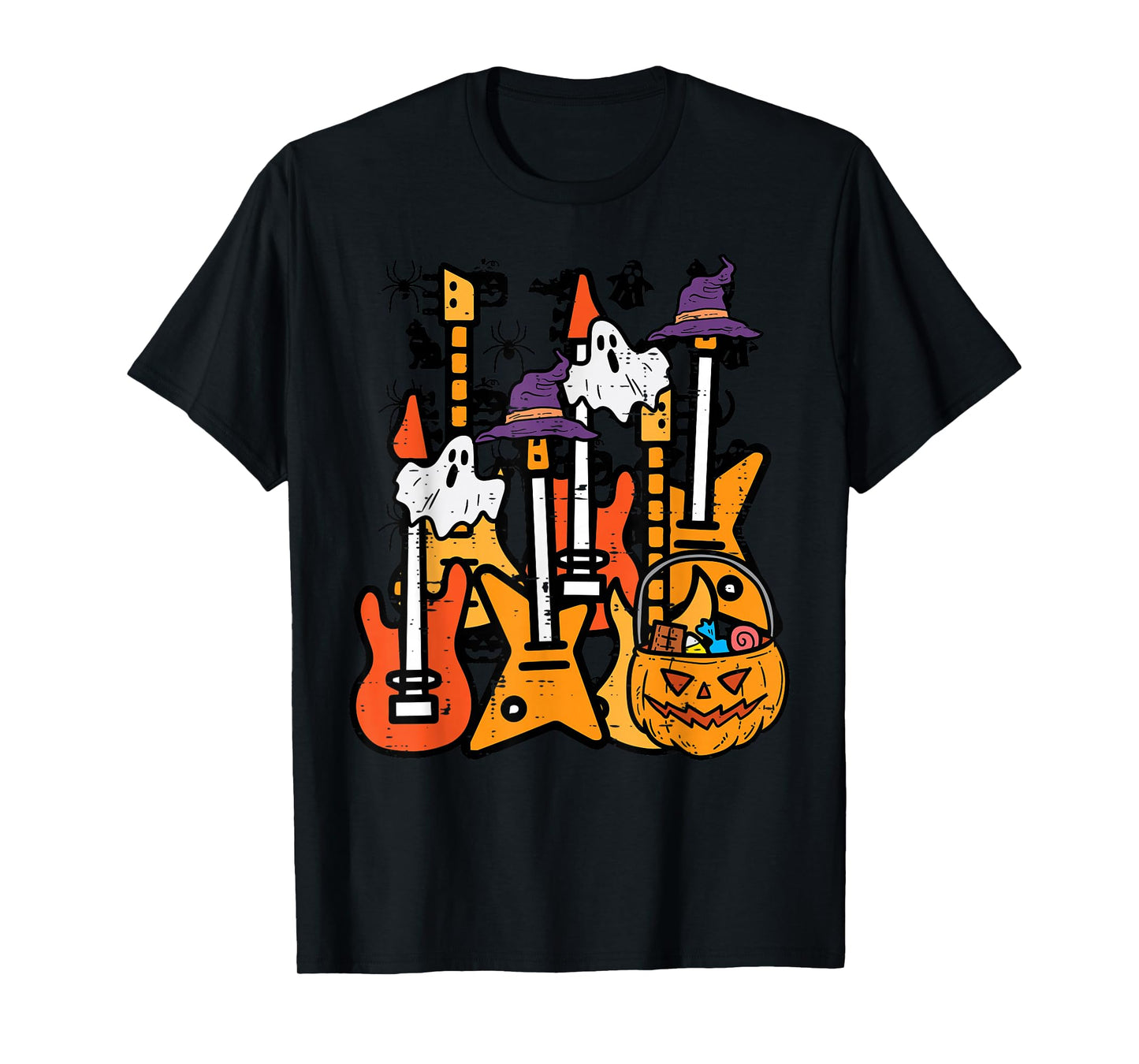 Halloween Rocker Guitars Rock Costume Men Boys Kids Youth T-Shirt