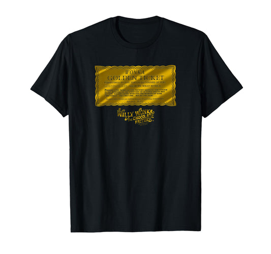 Willy Wonka & The Chocolate Factory Golden Ticket T-Shirt