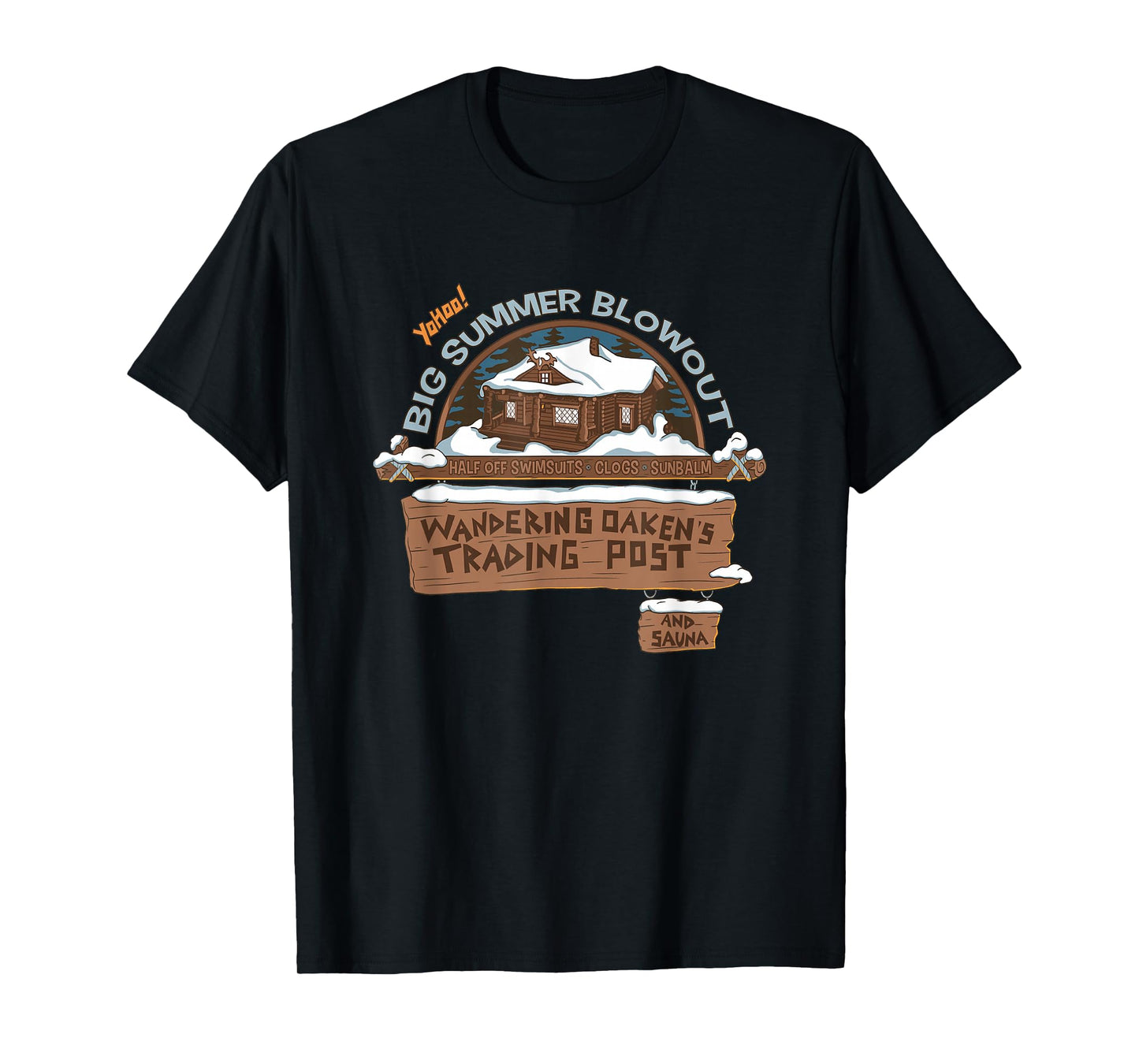 Disney Frozen Wandering Oaken's Trading Post Vintage Logo T-Shirt