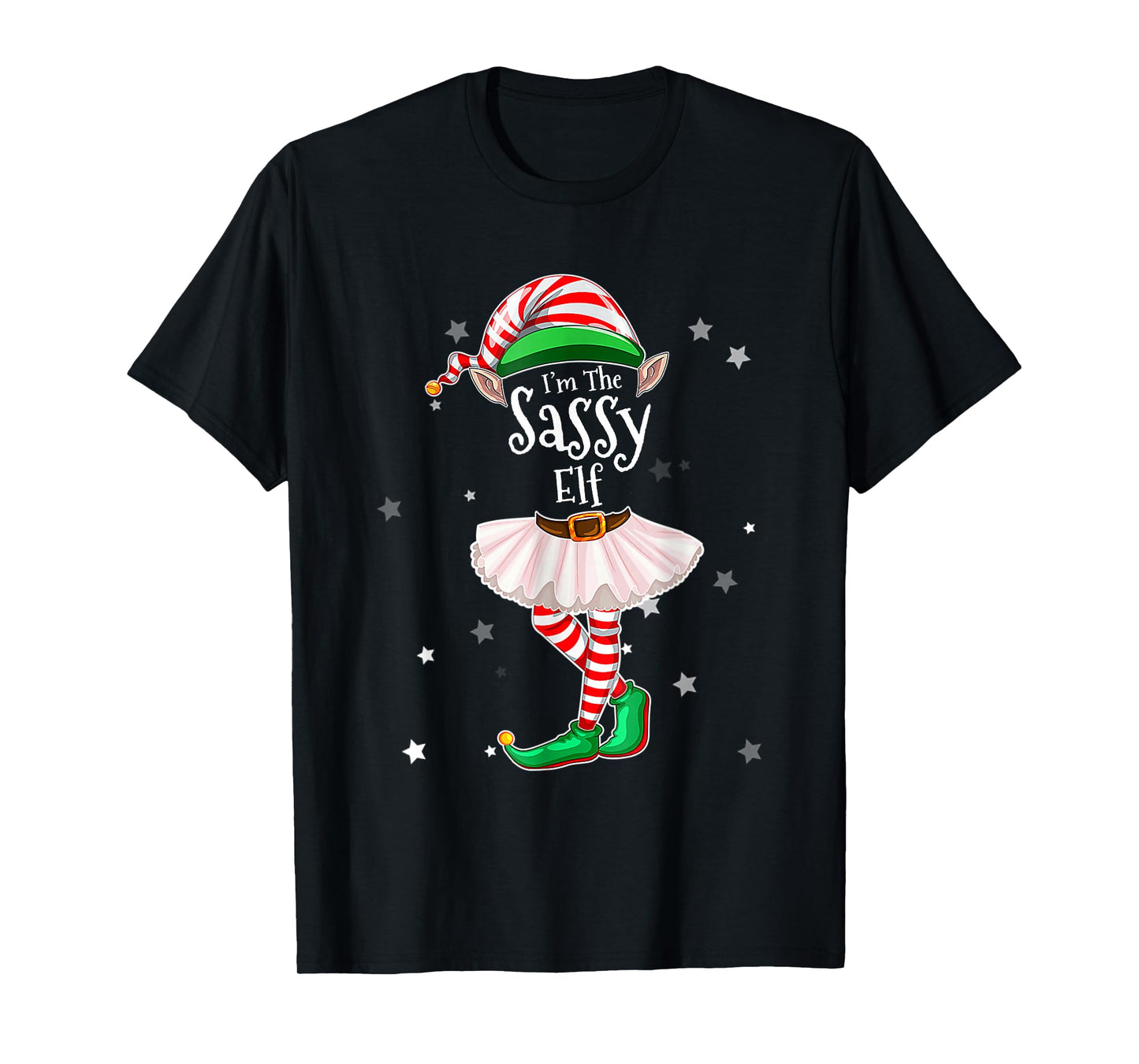 I'm The Sassy Elf T-Shirt Matching Christmas Costume Shirt T-Shirt