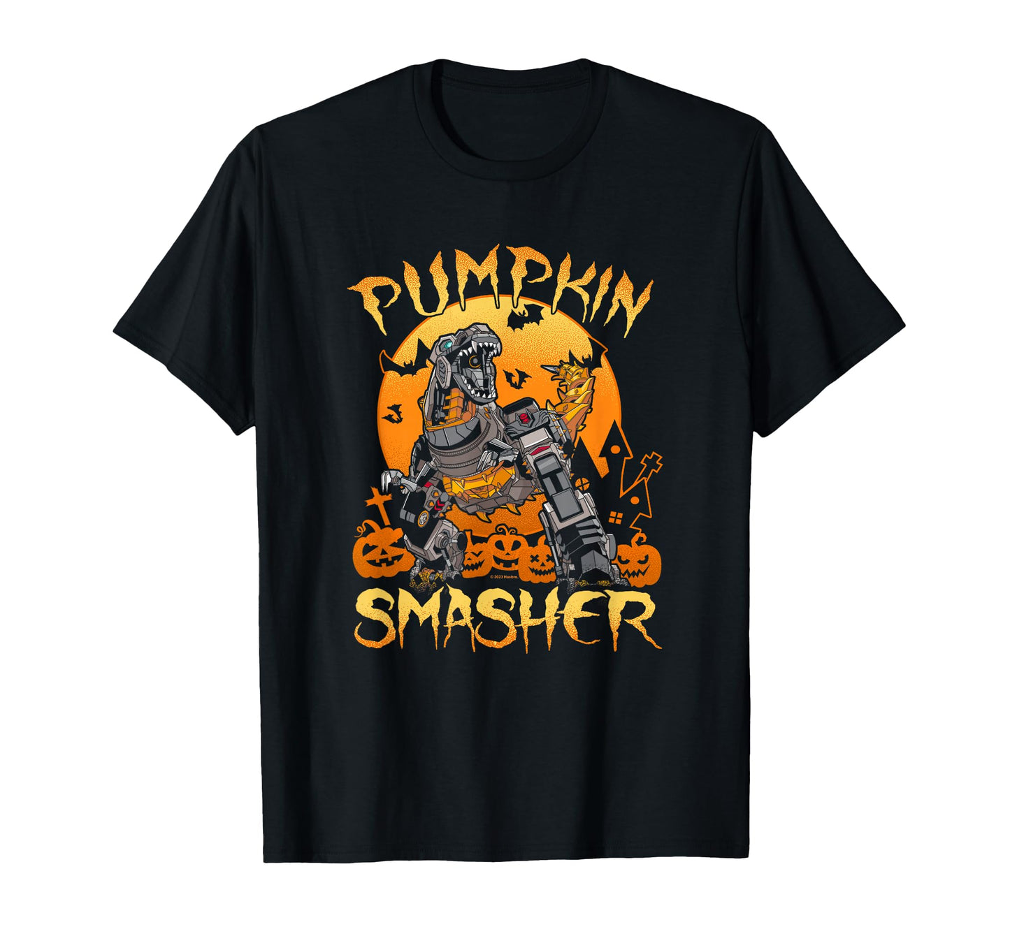Transformers Evergreen Halloween Grimlock Pumpkin Smasher T-Shirt