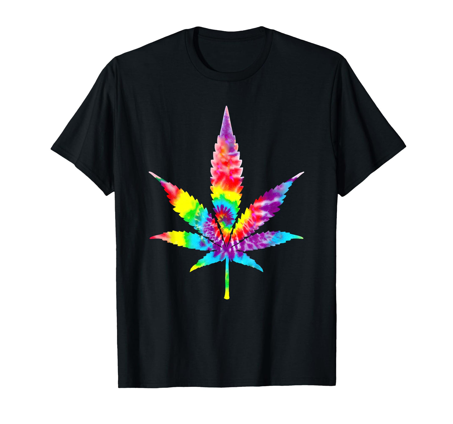 Tie Dye Weed Magic Mushrooms Cannabis 420 Trippy Hippie Gift T-Shirt