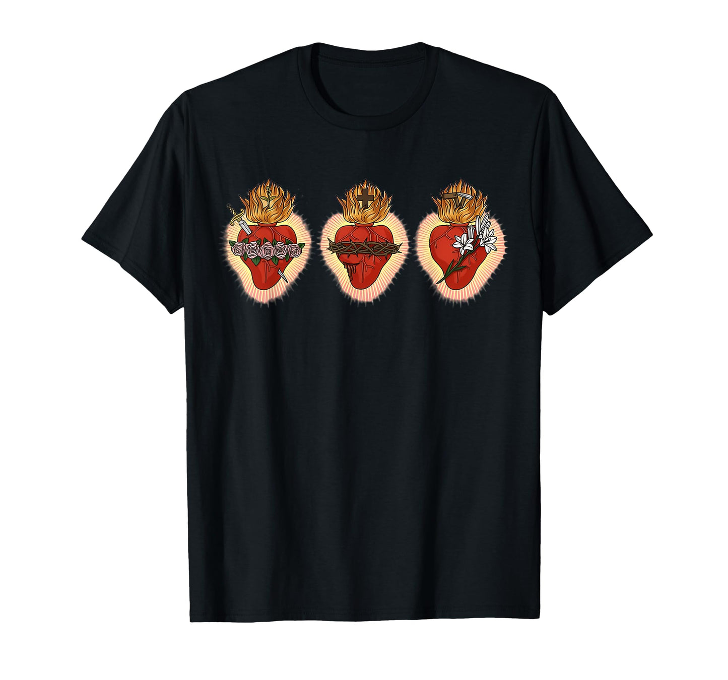 Sacred Immaculate and Most Chaste Heart Jesus Mary Joseph T-Shirt