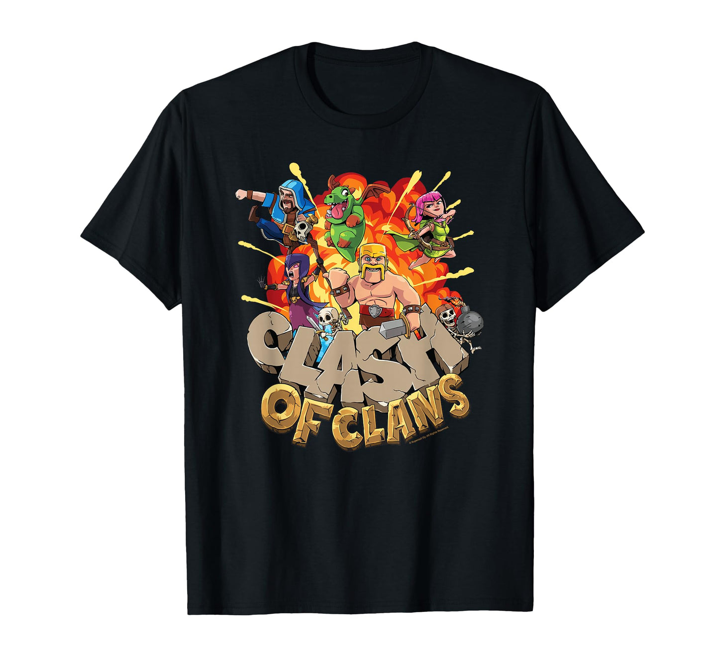 Clash of Clans Epic Explosion Group Shot T-Shirt
