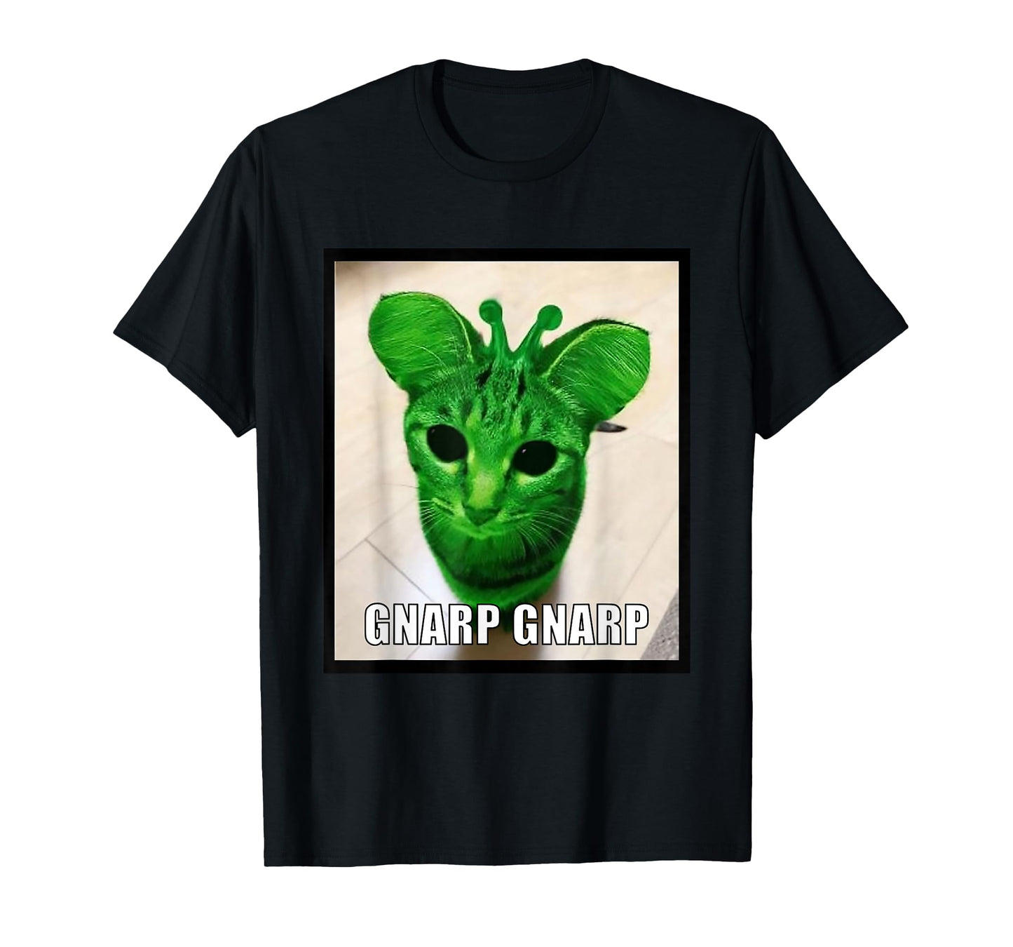 Gnarp Cat Silly Alien Cat Meme T-Shirt
