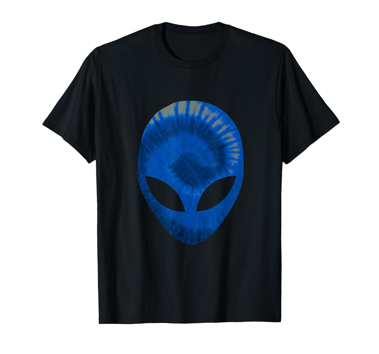 Alien Head Rave Extraterrestrial Martian - Rave Techno Blue T-Shirt