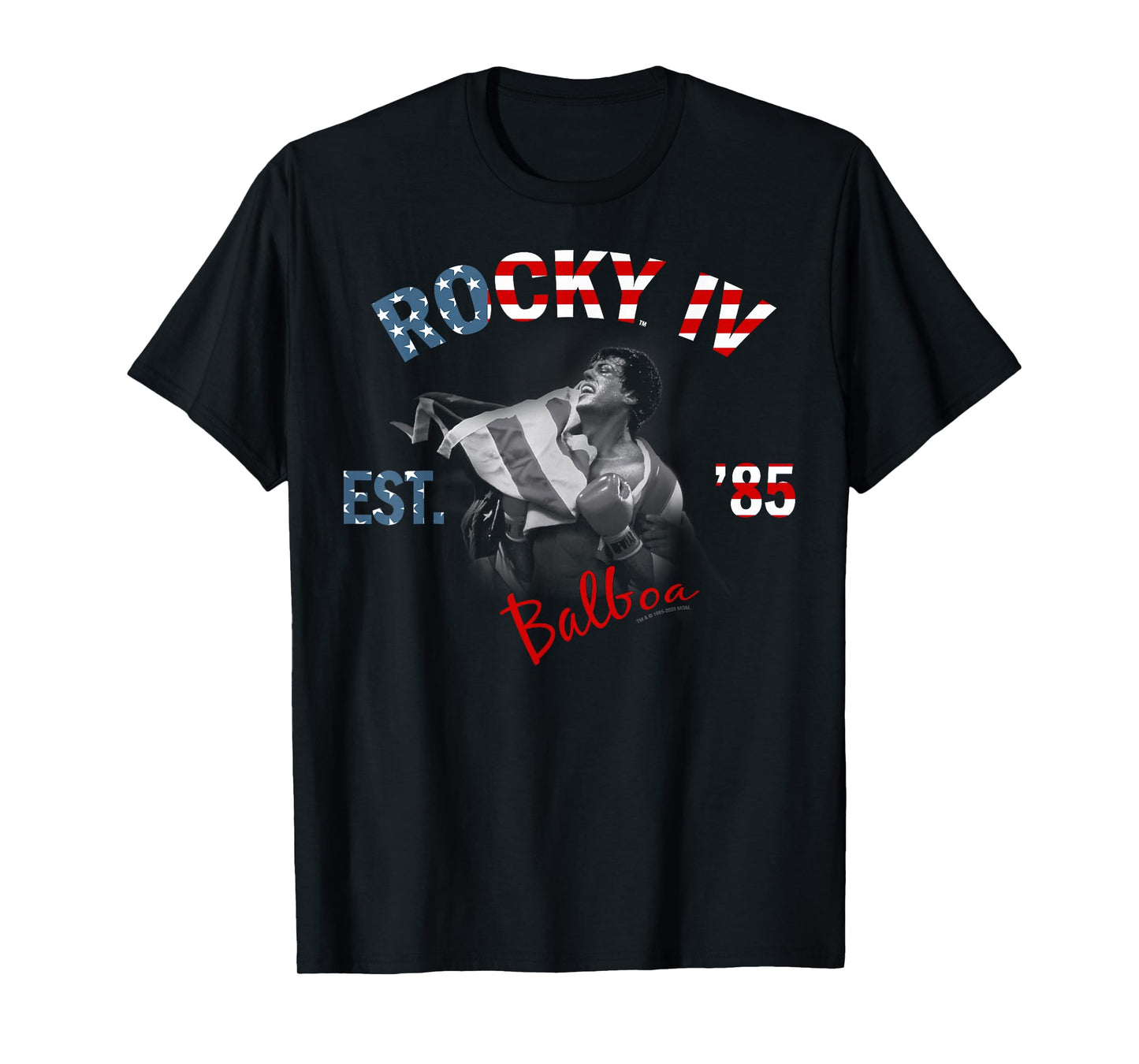 Rocky IV Est. '85 American Flag Fill T-Shirt