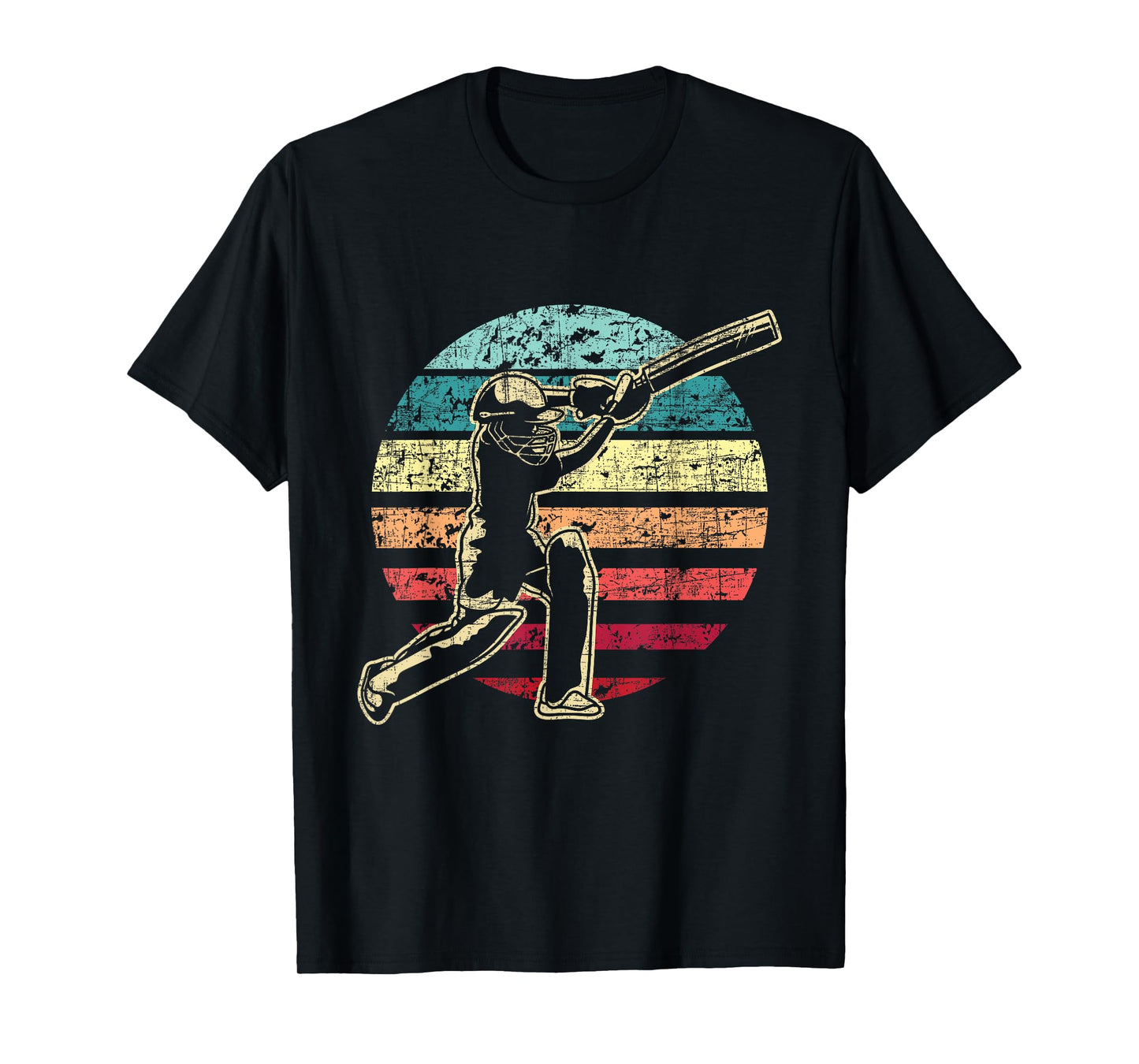 Retro Vintage Cricket Game - Cricketer Cricketing Batting T-Shirt
