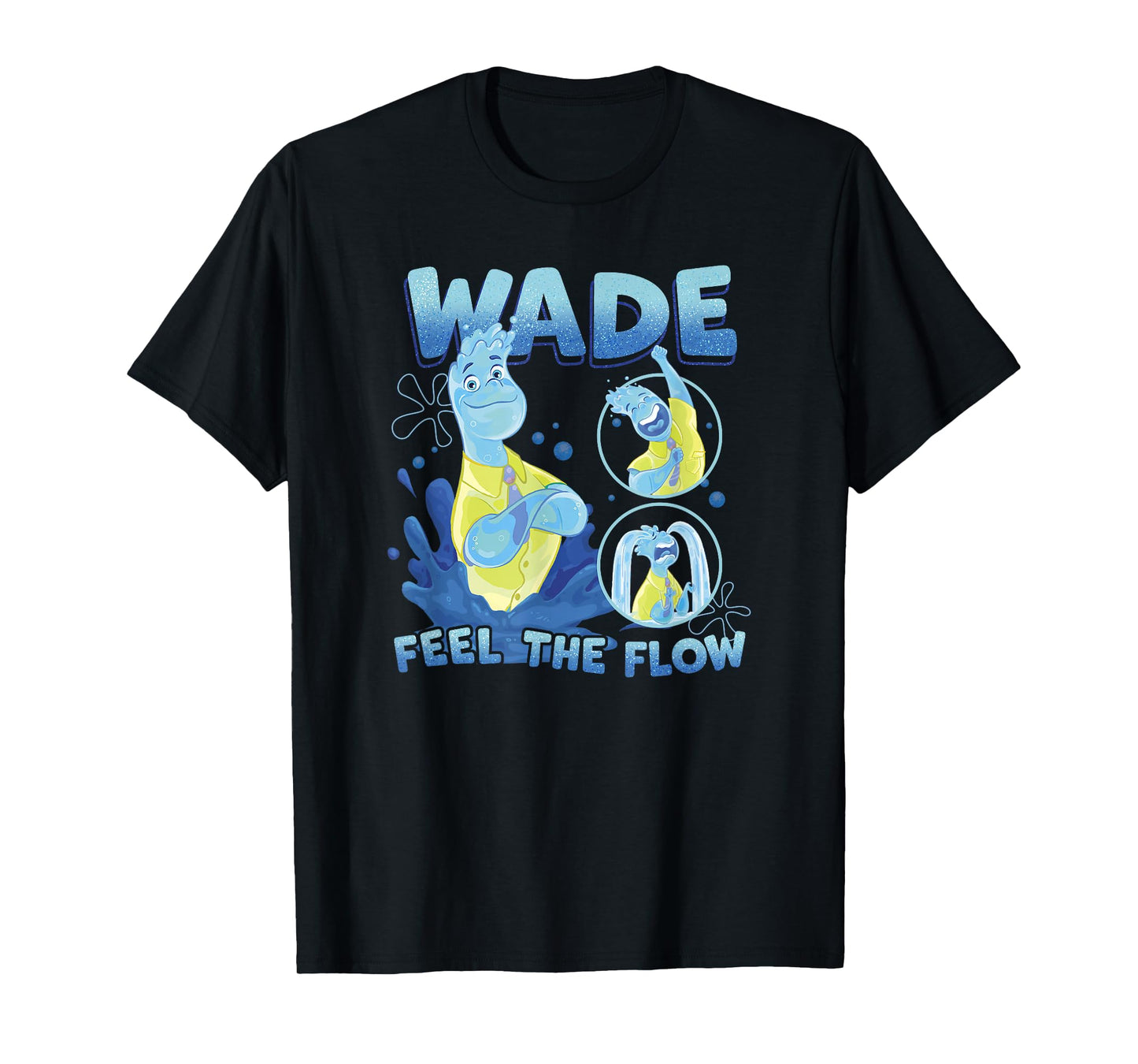 Disney Pixar Elemental Feel The Flow Wade Portrait T-Shirt