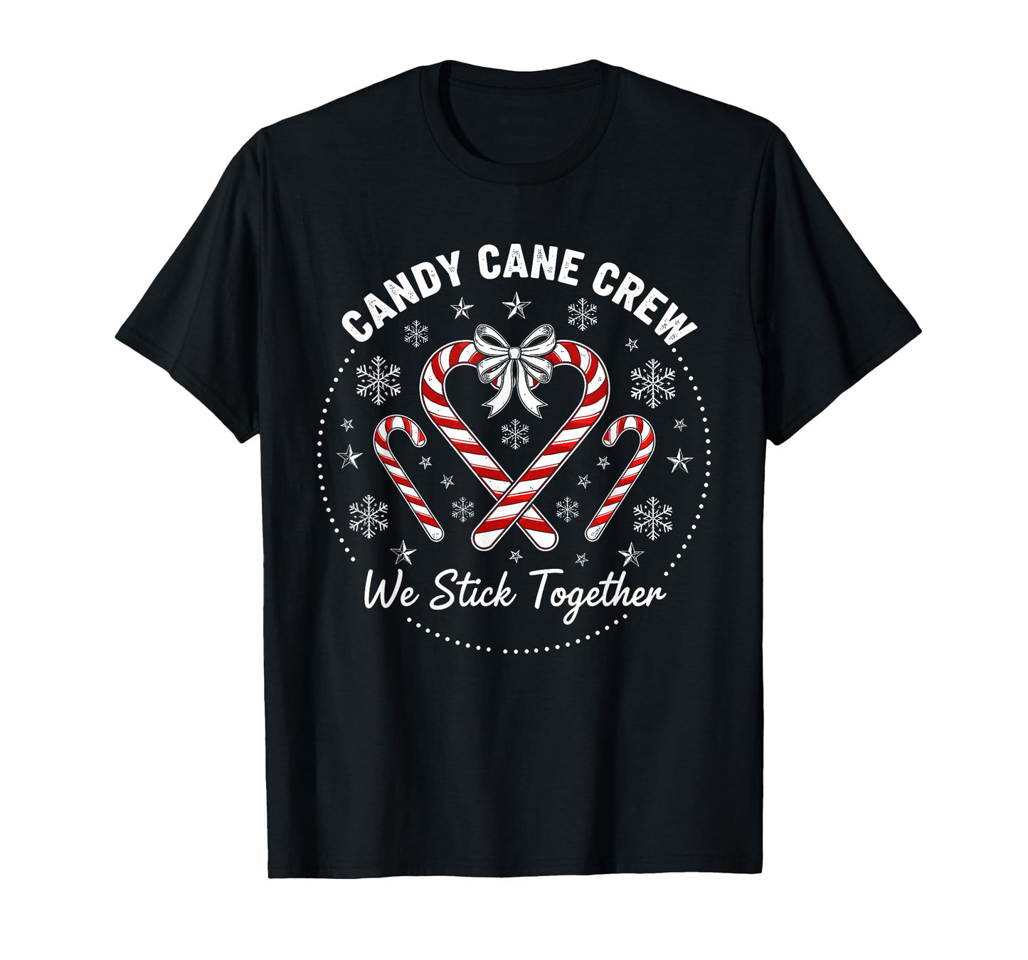Candy Cane Squad Christmas Shirt Family Matching Pajamas T-Shirt