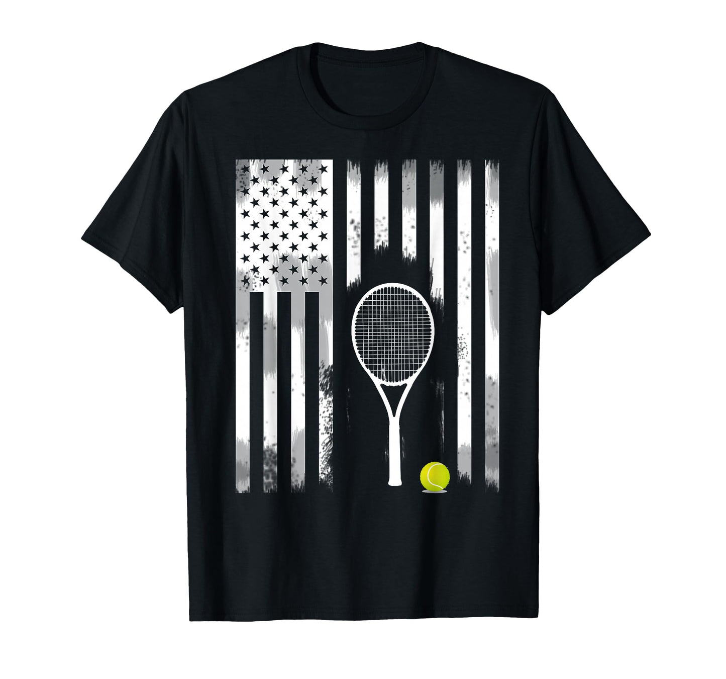 tennis American flag USA America tennis open patriot T-Shirt