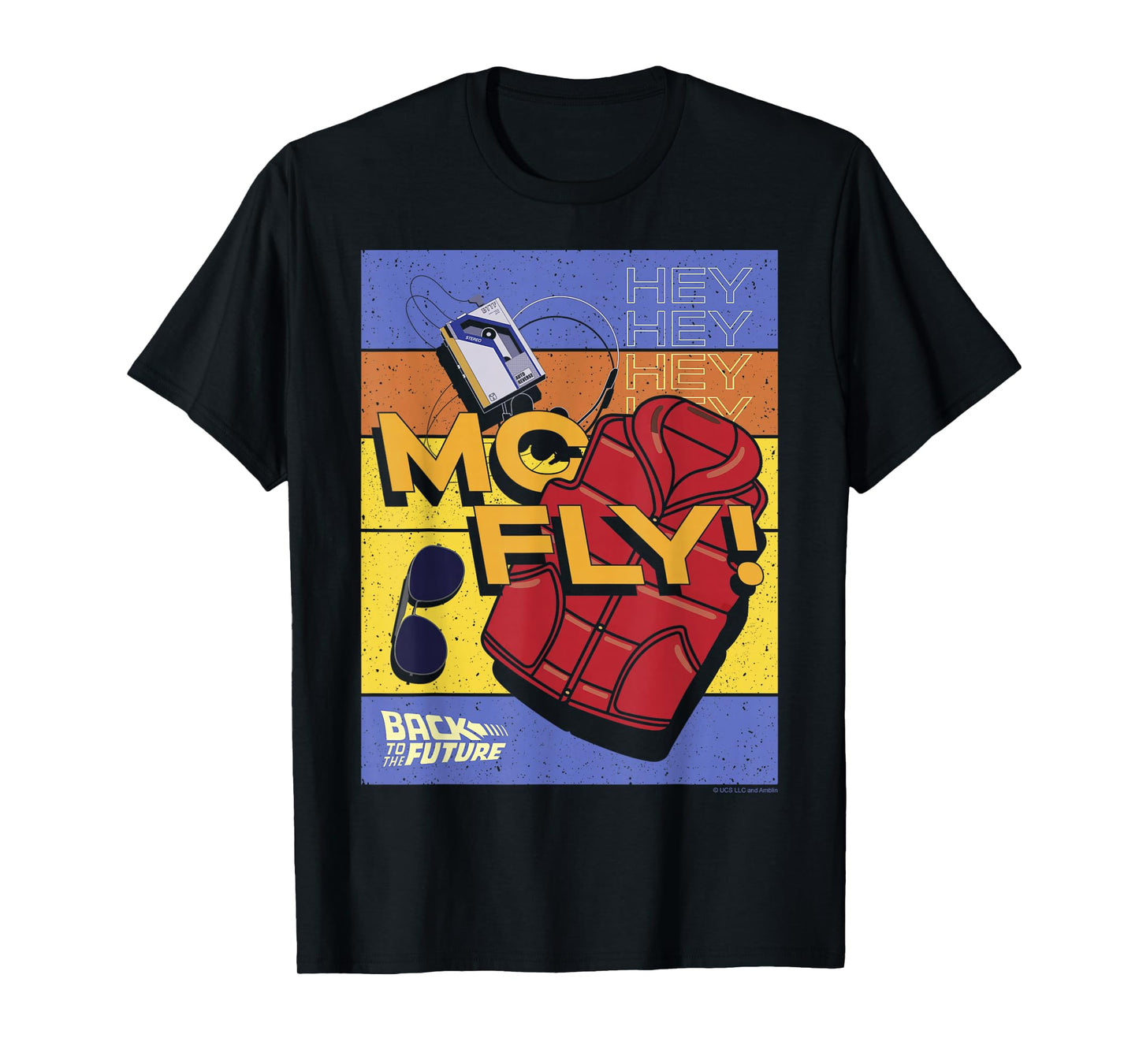 Back to The Future 35th Anniversary McFly Item Poster T-Shirt