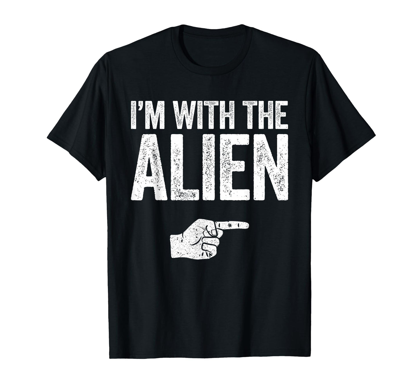 I'm With The Alien Shirt Adult Kids Matching Alien Costume T-Shirt