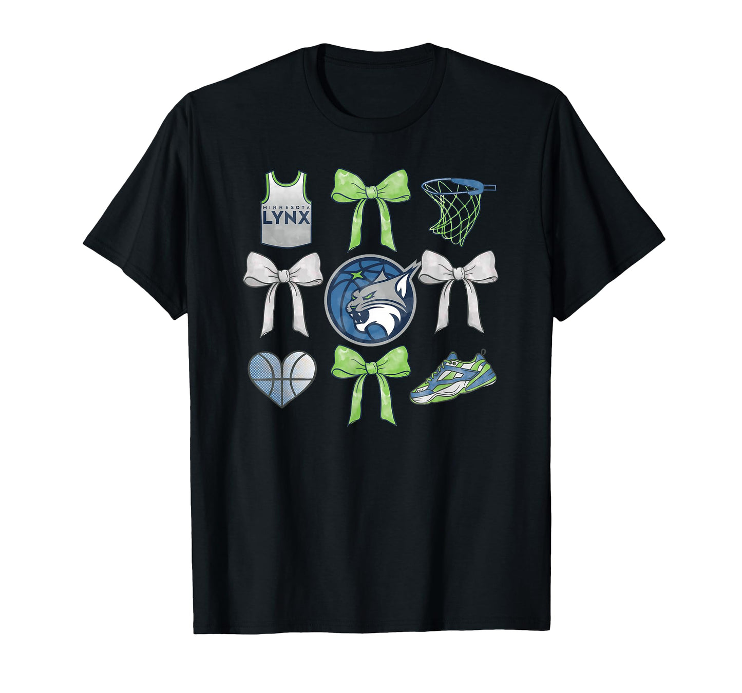 WNBA Minnesota Lynx Bow Grid T-Shirt